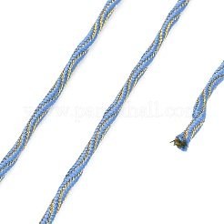 ポリエステルツイストコード  メタリック糸付き  ラウンド  コーンフラワーブルー  3mm&nbsp;FB-NH0001-01D