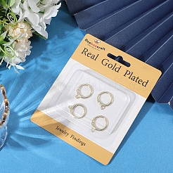 6 шт. латунные пружинные кольца-затворы KK-BBC0020-04