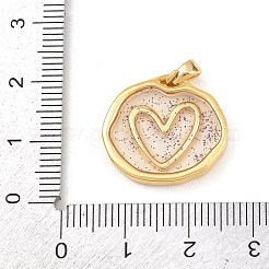 Подвески из прозрачной эпоксидной смолы из латуни&nbsp;LS-KK-B163-01G-02