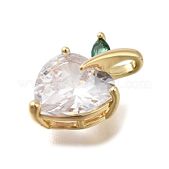 Латунные подвески из прозрачного кубического циркония&nbsp;LS-KK-Q048-21G