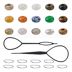 Наборы для самостоятельного изготовления накладок для волос DIY-FW0001-30