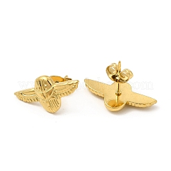 Pendientes de avión de acero inoxidable 304 con revestimiento iónico (IP) para mujer&nbsp;EJEW-I281-17G