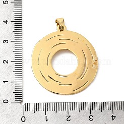 Strukturierte Anhänger aus 304 Edelstahl&nbsp;STAS-C163-06A-G