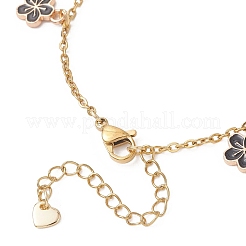 Pulseras de charm de esmalte de la aleación&nbsp;BJEW-JB13169-01