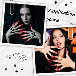 10шт резиновые накладные ногти&nbsp;MRMJ-WH20007-041A-02