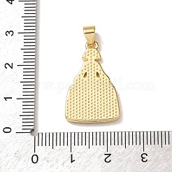 Venezolanische Messing-Emaille-Anhänger&nbsp;KK-P352-01C-G