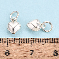 925 стерлингового серебра подвески сердца STER-T008-32S-04