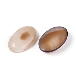 Natürliche graue Achat-Cabochons (gefärbt und erhitzt)&nbsp;G-N361-05B-02