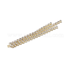 3 rangées de chaîne de tasse en cristal de laiton avec strass gros pendentifs&nbsp;LS-KK-A167-04KCG