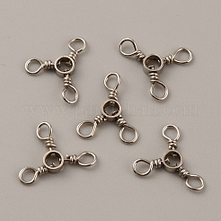 Латунные рыболовные трехходовые вертлюги вертлюги для сома&nbsp;KK-WH0062-21E-P