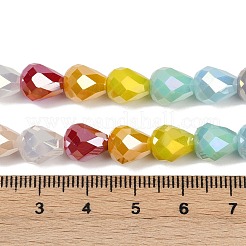 Гальванические непрозрачные стеклянные бусины&nbsp;EGLA-G039-07A-01