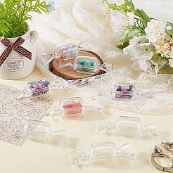 Прозрачные пластиковые коробки для хранения безделушек в форме конфет CON-SP0001-06A