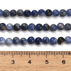Natürliche Südafrika-Sodalith-Perlenstränge&nbsp;G-S259-35-4mm
