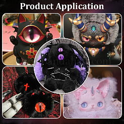 2 пакетик флуоресцентных стеклянных кабошонов&nbsp;GGLA-PH0001-73