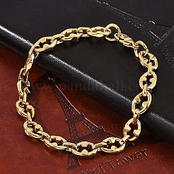 Bracelets à maillons ovales en acier inoxydable 304 pour femmes et hommes&nbsp;BJEW-F488-48A-G