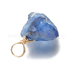 Гальванизированные натуральные кварцевые подвески PALLOY-JF04374-02