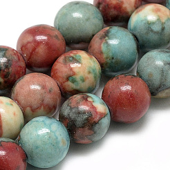 Синтетический океан белого нефрита бисер пряди G-S254-6mm-C07