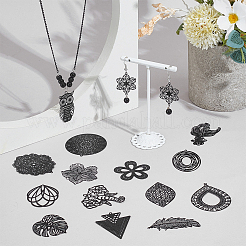 38 шт. 19 стильных больших подвесных подвесок из нержавеющей стали 430&nbsp;STAS-PH0006-75