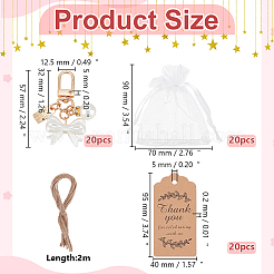 Подвесные украшения из акрилового сплава и жемчуга&nbsp;HJEW-WR0001-21