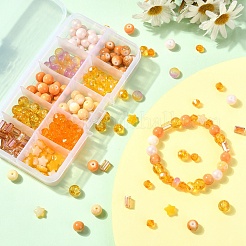 260 шт. 10 вида стеклянных бусин для запекания DGLA-YW0001-49