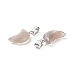 Природные серые агаты подвески&nbsp;G-Q369-17