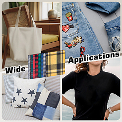 16 pieza de parches de ropa de poliéster de 8 estilos&nbsp;DIY-FG0010-49