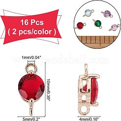 Позолоченные латунные соединители с цирконием&nbsp;KK-NB0002-13G