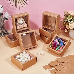 Складные квадратные подарочные коробки для хранения бумаги CON-WH0110-42C-01