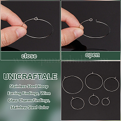 Фурнитура для сережек-колец из нержавеющей стали 316L STAS-UN0015-24P