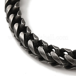 Bracelets en chaîne de blé en acier inoxydable chirurgical 316&nbsp;BJEW-Q349-03B-02