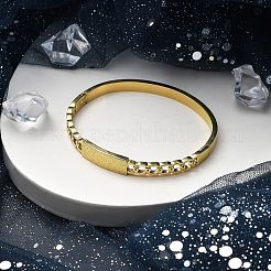 Ионное покрытие (ip) 304 нержавеющая сталь шарнирные браслеты для женщин&nbsp;BJEW-A011-21G