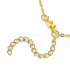 Collane con ciondolo in lega e vetro con fiori&nbsp;NJEW-TA00165