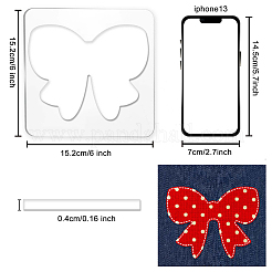 Акриловая серьга ручной работы шаблон TOOL-WH0152-015