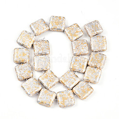 Синтетических нитей бирюзовые бусы&nbsp;TURQ-T004-09A-11