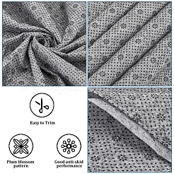 Нетканые противоскользящие ткани из полиэстера с рисунком цветка сливы DIY-WH0453-90B