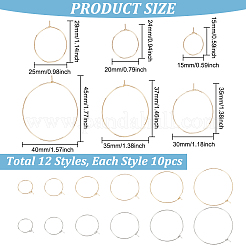 120 шт. 12 стиля 316 хирургическая нержавеющая сталь винные бокалы кольца подвески STAS-MA0001-11
