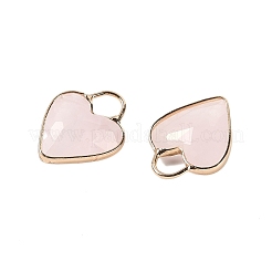 Граненые подвески из натурального розового кварца&nbsp;KK-L218-005G-04