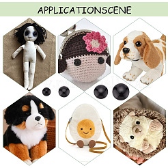 4 стиль кукольные глаза из пластика и смолы DOLL-PH0001-50