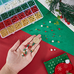2360 pièce de perles de Noël en plastique ABS et acrylique&nbsp;DIY-PH0035-33