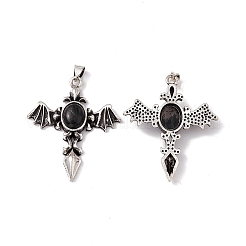 Кулоны из натурального гиперстена KK-A173-05AS-06