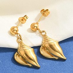 Серьги-гвоздики из нержавеющей стали 304&nbsp;EJEW-P298-01B-G