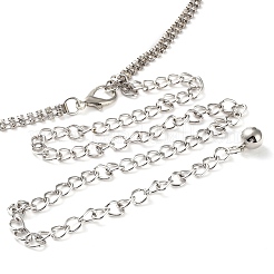 Ремни из сплава со стразами и кристаллами AJEW-U019-01P-02