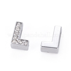 Legierung Anfangs Diacharme mit Klasse A Strass&nbsp;ALRI-R032-L-FF