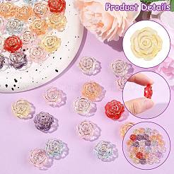 100 шт. Прозрачные акриловые бусины&nbsp;TACR-CJ0001-72