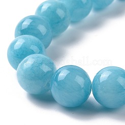Chapelets de perles rondes en jade de Mashan naturelle&nbsp;G-D263-12mm-XS20