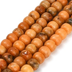 Gefärbt natürlichen weißen Jade Perlen Stränge&nbsp;GG-CBAA20A-01A-08
