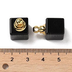 Кулоны для духов из натурального обсидиана&nbsp;G-Z039-04G-03