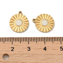 Pendentifs en acier inoxydable chirurgical 316L avec placage ionique (IP)&nbsp;STAS-D035-02B-G