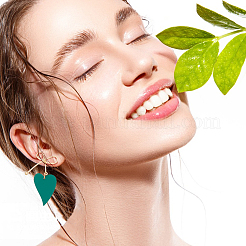 5 пара двухцветных сережек-гвоздиков с бантом и сердечком из сплава&nbsp;EJEW-AN0003-59