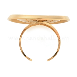 Offene Manschettenringe aus 304 Edelstahl für Damen&nbsp;RJEW-Z051-03G-02